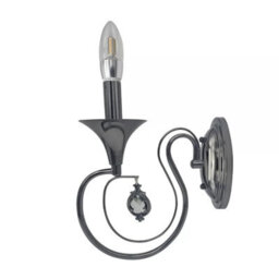 Swann Neck Pearl Black Wall Light Chandelier Retro Rustic Lounge Wall Lamp - thumbnail 4