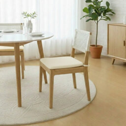 Foam Seat Pad With Ties Comfortable Chair Cushion For Dining, Kitchen Garden Seating Cream - thumbnail 1