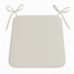 Foam Seat Pad With Ties Comfortable Chair Cushion For Dining, Kitchen Garden Seating Cream - thumbnail 2