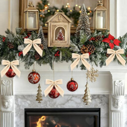 Amorly 24Pcs Velvet Christmas Bows With Twist Ties, Festive Decor Accessories For Christmas Tree, Wreath, Garland, Gift Wrapping, Wedding - thumbnail 8