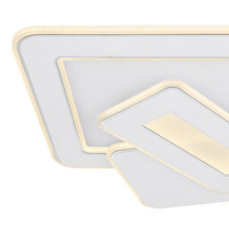 Luminosa Lighting Luminosa Kique Integrated Led Semi Flush Ceiling Light White Led Dimmable 3000-6500K Remote Control Tuya Smart - thumbnail 5