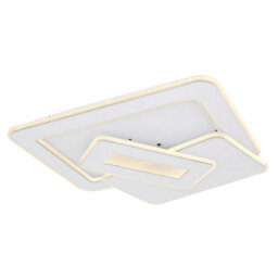 Luminosa Lighting Luminosa Kique Integrated Led Semi Flush Ceiling Light White Led Dimmable 3000-6500K Remote Control Tuya Smart - thumbnail 1