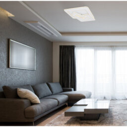 Luminosa Lighting Luminosa Kique Integrated Led Semi Flush Ceiling Light White Led Dimmable 3000-6500K Remote Control Tuya Smart - thumbnail 8