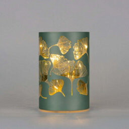 Shatchi 17Cm Christmas Decorated Vase Led Silver Glass Vase / Flower - thumbnail 2