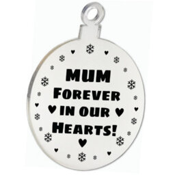 Red Ocean Hanging Acrylic Memorial Christmas Decoration For Mum Special Memorial Gift Beautiful Keepsake - thumbnail 5