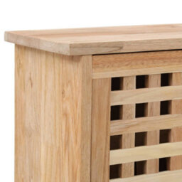 Walplus Shoe Storage Cabinet 55X20X104 Cm Solid Walnut Wood - thumbnail 6