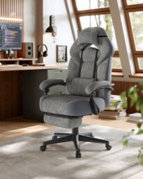 Songmics Gaming Chair, Office Computer Chair, Ergonomic Design,  Adjustable Headrest 150 Kg Load Capacity - thumbnail 1