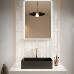 FNX Bathrooms Charj 500X700 Led Mirror Wall Mounted Led Bathroom - thumbnail 4