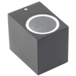 CGC Lighting Cgc Black Small Cube Spotlight Outdoor Garden Porch Patio Wall Light - thumbnail 3