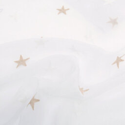 Deconovo Star Embroidery Net Curtains Semi Transparent Curtainssheer Curtains For Living Room 55 X72 Drop Inch Linen 2 Panels - thumbnail 6