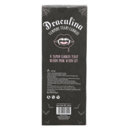 Something Different Vampire Tears Taper Candle (Pack Of 4) Pink (One Size) - thumbnail 3