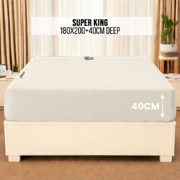 Aspire Homeware Cream Fitted Sheet 40 Cm Extra Deep Pocket Hypoallergenic Bed Sheet Microfiber (L)200Cm X (W)180Cm,super King - thumbnail 7