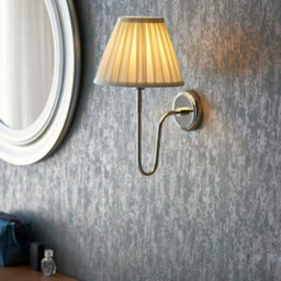 Luminosa Lighting Luminosa Rouen Fitting Only Wall Lamp, Bright Nickel Plate - thumbnail 4