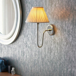 Luminosa Lighting Luminosa Rouen Fitting Only Wall Lamp, Bright Nickel Plate - thumbnail 3