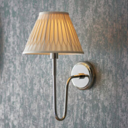Luminosa Lighting Luminosa Rouen Fitting Only Wall Lamp, Bright Nickel Plate - thumbnail 2