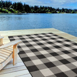 The Rugs Ecology Collection Outdoor Rugs In Black  700Bl - thumbnail 6