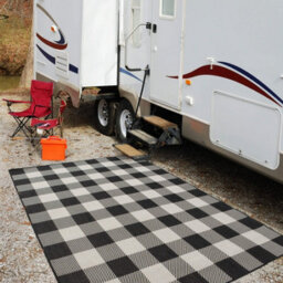 The Rugs Ecology Collection Outdoor Rugs In Black  700Bl - thumbnail 8