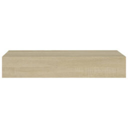Berkfield Wall-Mounted Drawer Shelves 2 Pcs Oak 60X23.5X10Cm Mdf - thumbnail 5