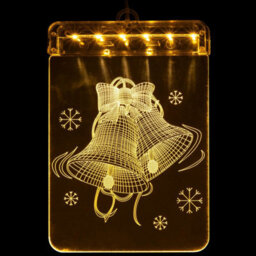 Festive Fix Christmas Window Light 54 Led 3D Square Pendant Usb Powered Water-Resistant String Lights Indoor & Outdoor Xmas Decor - thumbnail 5
