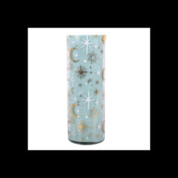 Blue Pastel Skies Peppermint Tube Candle 20Cm Celestial Glass Candle - thumbnail 4