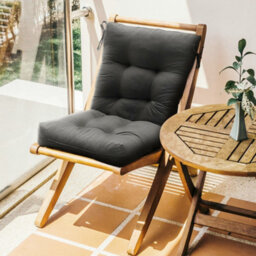 Living And Home Supportive Breathable Dark Grey Garden Bench Seat Pad Cushion Swing Chair Cushion For Indoor Outdoor L 110 Cm X W 50 Cm - thumbnail 7