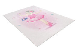 RugsX Bambino 42830 Washing Carpet Ballerina For Children Anti-Slip - Pink 120X170 Cm - thumbnail 3