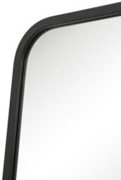 Mirroroutlet The Coartans Black Metal Isoscelles Trapezoid Shape Framed Wall Mirror With Arched Bottom 180Cm X 85Cm) - thumbnail 5
