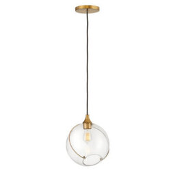 Luminosa Lighting Elstead Lisa Mcdennon By Hinkley Skye 1 Light Pendant Heritage Brass - thumbnail 1