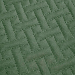 Ohs Geo Pinsonic Blanket Throw Quilted Bedspread, Green - 200 X 240Cm - thumbnail 4