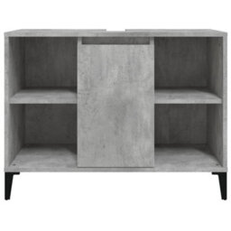Berkfield Sink Cabinet Concrete Grey 80X33X60 Cm Engineered Wood - thumbnail 6