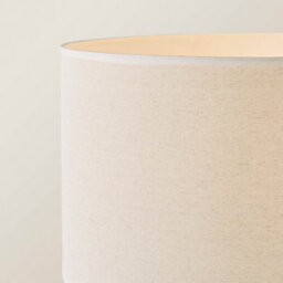 ValueLights Morrigan Mid Wood Shelf Floor Lamp With White Trim Drum Shade - thumbnail 4
