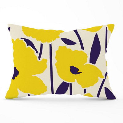 Warren Reed Designer Vintage Tropical Flowers Cushions 33Cm X 48Cm