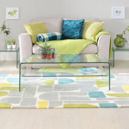 The Furniture Market Geo-Glass Rectangular Coffee Table With Shelf - thumbnail 4