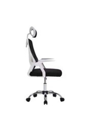 Ergonomic Office Chair With Headrest White 59X60X95Cm - thumbnail 4