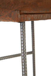 Orsina Sturdy Brown Leather Effect Bar Stool, Durable Constructed Modern Bar Stool, Stylish Luxury Bar Stool - thumbnail 5