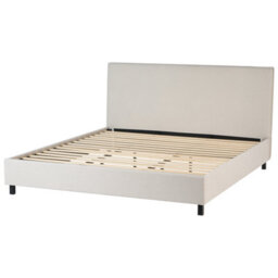 Beliani Bed Fabric Sennez 180 X 200 Cm (Eu Super King) Beige - thumbnail 6