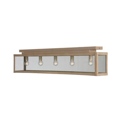 Luminosa Lighting Luminosa Zenia 5 Light Semi Flush Light Beige Gold