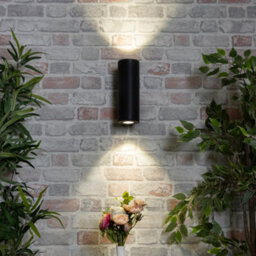 Litecraft 2 Pack Argo Black Led Up And Down Outdoor Wall Lights - thumbnail 5