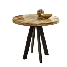 Buttercup Farm Surrey Round Dining Table 4 Seater - Solid Mango Wood - L90 X W90 X H78 Cm - thumbnail 1