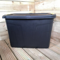 Samuel Alexander 6 X 60L Heavy Duty Storage Tubs Sturdy, Lockable, Stackable And Nestable Design Storage Chests With Clips In Black - thumbnail 7