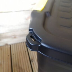 Samuel Alexander 6 X 60L Heavy Duty Storage Tubs Sturdy, Lockable, Stackable And Nestable Design Storage Chests With Clips In Black - thumbnail 9