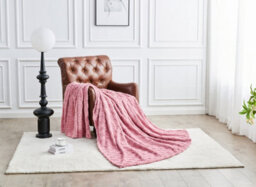 Gaveno Cavailia Throw Fluffy Fleece Blankets For Bed, Couch, Sofa, Settee Comfortable Thermal, Warm, Cosy Blankets & Throws 200X240 Cm Pink - thumbnail 3