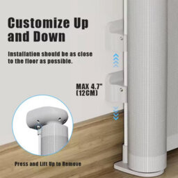 Start and Drive S&d, Retractable Baby Gate Extra Wide Up To 2.5 Meters, Stair Safety Gate Roll For Babies And Pets, Dogs, Colour White - thumbnail 6