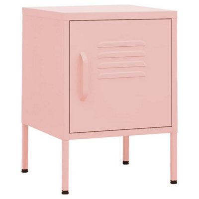 Berkfield Modern Nightstands 2 Pcs Pink 35X35X51 Cm Steel - image 1