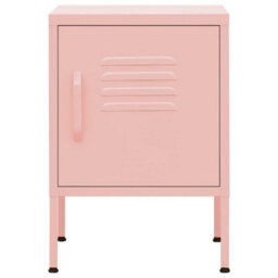 Berkfield Modern Nightstands 2 Pcs Pink 35X35X51 Cm Steel - thumbnail 3