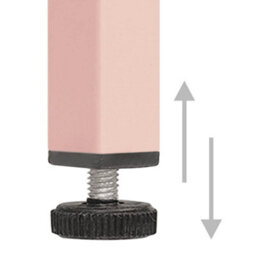 Berkfield Modern Nightstands 2 Pcs Pink 35X35X51 Cm Steel - thumbnail 7