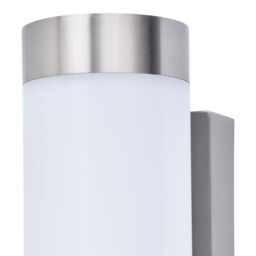 GoodHome Callisto Fixed Satin Stainless Steel Mains-Powered Integrated Led Outdoor Contemporary Wall Light 900Lm (Dia)7.6Cm - thumbnail 5