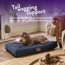 Slumberdown Dog Bed Large, Blue - thumbnail 3