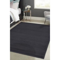 Melrose Colorama Plain Charcoal Grey Large Indoor Area Rug 160/230Cm - thumbnail 1