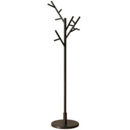Yqjjgl Solid Wood Freestanding Coat Rack With Hooks Black Clothes Rail Clothes Rack - thumbnail 4